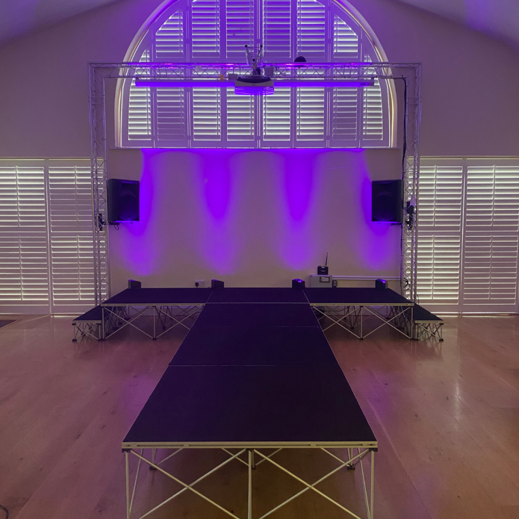 Modular stage for hire in hertfordshire & Bedfordshire