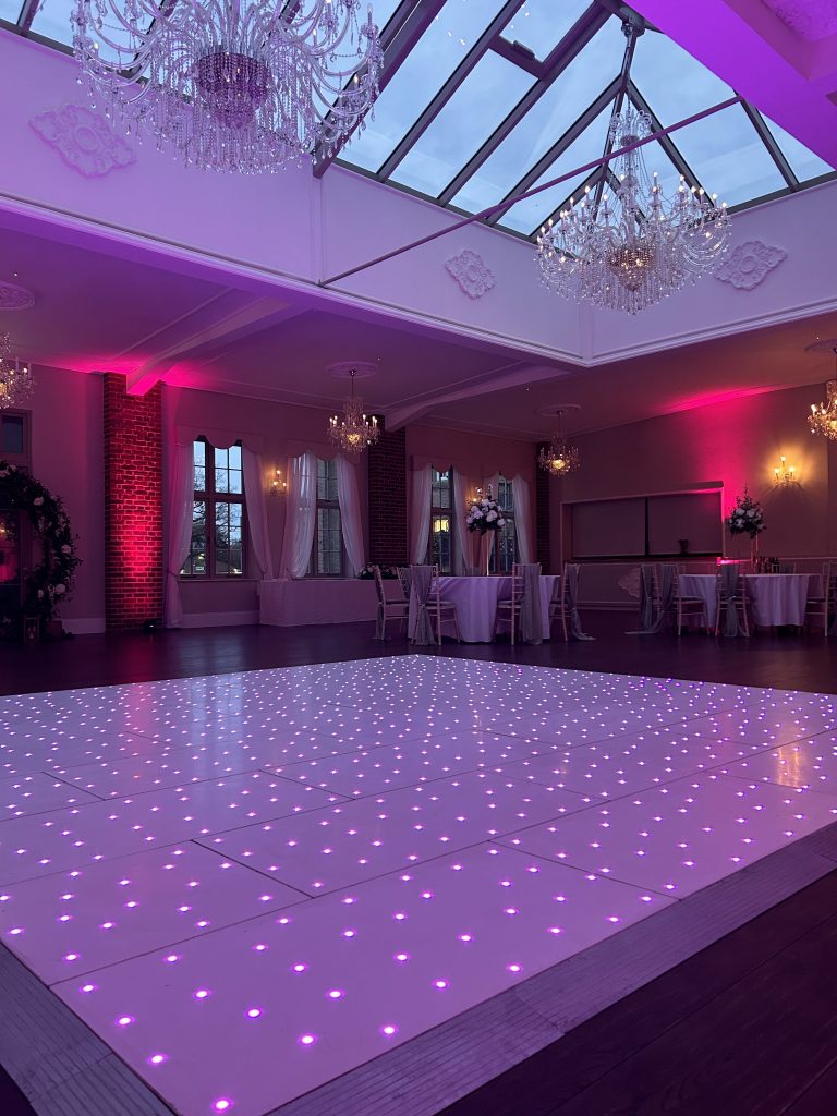t Nextwave Events & Hire, we specialise in providing exceptional dance floor solutions to elevate your event’s atmosphere, creating an unforgettable experience for all your guests. Whether you’re planning a wedding, corporate event, or any festive occasion, our exquisite range of LED and plain dance floors are perfect for bringing a touch of elegance and vibrancy to your celebration. LED Dance Floor Hire Our LED dance floors are the pinnacle of modern event entertainment. They are designed to captivate and energise your guests, ensuring a lively and memorable party atmosphere. These stunning dance floors come with integrated LED lights that can be programmed to match the theme and color scheme of your event. With their sparkling, starlit effect, they add a magical touch to your venue, making them a popular choice for weddings and gala events. Starlit Dancefloor Hire The starlit dance floor is a crowd favorite, perfect for adding a romantic and enchanting ambiance to your event. These floors are beautifully lit with hundreds of tiny LED lights, resembling a starry night sky. They create a mesmerising effect that not only enhances the beauty of your venue but also encourages your guests to dance the night away under a canopy of twinkling stars. Serving Hertfordshire, Bedfordshire, and London We proudly serve a wide area, including Hertfordshire, Bedfordshire, and London. Our service locations include: St Albans: Known for its historical significance and beautiful architecture, St. Albans provides the perfect backdrop for our elegant dance floors. Hemel Hempstead: In the bustling town of Hemel Hempstead, our dance floors bring an extra layer of excitement and sophistication to any event. Luton: Luton’s vibrant community and diverse event venues are ideal settings for our stunning dance floors. Watford: In Watford, our dance floors complement both intimate gatherings and large-scale events, adding a touch of class and fun. Harpenden, Welwyn Garden City, and Hatfield: These picturesque towns are ideal for weddings and corporate events where our dance floors can shine. Milton Keynes: In the dynamic city of Milton Keynes, our dance floors are a popular choice for a variety of events, from corporate functions to celebratory parties. Variety of Sizes and Styles We understand that every venue and event theme is unique. That’s why we offer our dance floors in a variety of sizes and styles to suit your specific needs. Whether you’re hosting a grand ballroom gala or an intimate garden wedding, we have the perfect dance floor to fit your space and enhance your event’s overall aesthetic. Hassle-Free Installation and Removal Our team at Nextwave Events & Hire is dedicated to making your event planning process smoother and more enjoyable. We provide hassle-free installation and removal services for all our dance floors. Our professional and friendly staff ensure that the dance floor is set up safely and efficiently, ready for your guests to enjoy. After the event, we take care of the removal process, ensuring that everything is done seamlessly and with minimal disruption to you and your venue. Perfect for All Occasions Whether it’s a wedding, a corporate event, a birthday party, or any other celebration, our dance floors are designed to cater to a wide range of occasions, adding a touch of elegance and excitement to your event. The versatility of our floors means they can seamlessly integrate with various themes and settings, ensuring that they complement the tone and style of your event perfectly. Customisation to Match Your Theme We understand the importance of having every detail of your event tailored to your vision. That’s why we offer customisable options for our dance floors. From the pattern of the lights to the color schemes, we can adjust our floors to align with your event’s theme, ensuring a cohesive and stunning visual experience. Safe and Reliable Safety is paramount in our services. Our dance floors are constructed with high-quality materials and adhere to strict safety standards. They are sturdy, slip-resistant, and designed to withstand the excitement of a busy event. You can have peace of mind knowing your guests can dance safely and comfortably. Enhancing Your Event’s Atmosphere A dance floor is more than just a place for dancing; it’s a central feature that can set the tone for your entire event. Our LED and plain dance floors are designed not only for functionality but also to create an inviting and dynamic atmosphere. They encourage guests to interact, dance, and enjoy the event to its fullest, making your celebration a truly memorable one. Professional Consultation and Support At Nextwave Events & Hire, we offer professional consultation to help you choose the best dance floor for your event. Our experienced team will discuss your needs, preferences, and the specifics of your venue to recommend the most suitable options. We are committed to providing exceptional customer service and support throughout the entire process, from initial inquiry to post-event follow-up. Competitive Pricing and Packages We offer competitive pricing and packages tailored to meet a range of budgets and requirements. Whether you’re planning a lavish affair or a modest gathering, we have options that will provide excellent value without compromising on quality or style. Building Lasting Memories Our ultimate goal is to help you create lasting memories. A dance floor is where many special moments happen, from the first dance at a wedding to the joyous celebration at a milestone birthday party. With Nextwave Events & Hire, you can trust that these moments will be cherished and remembered for years to come. Contact Us for Your Next Event Ready to add a spectacular dance floor to your next event in Hertfordshire, Bedfordshire, or London? Contact Nextwave Events & Hire today. Let us help you make your event not just an occasion but an experience that stands out and remains etched in the hearts and minds of all your guests.